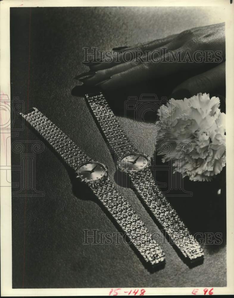 1981 Press Photo Fred Joailler diamond evening watches - Historic Images