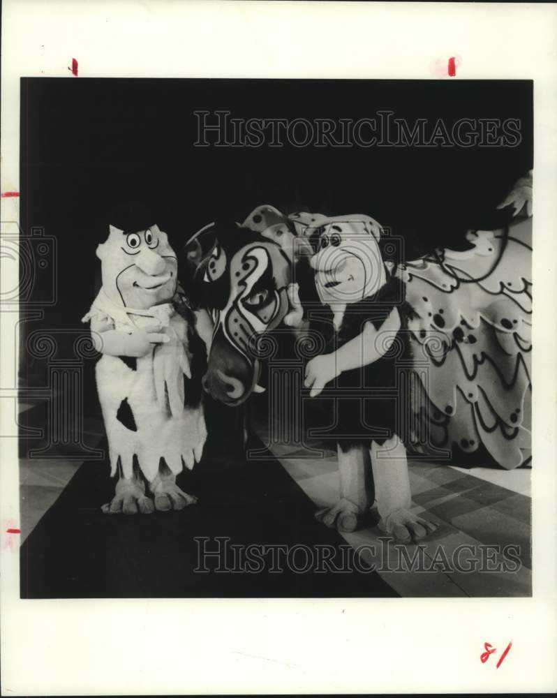 1979 Fred and Barney in Yabba Dabba Doo performance - Historic Images