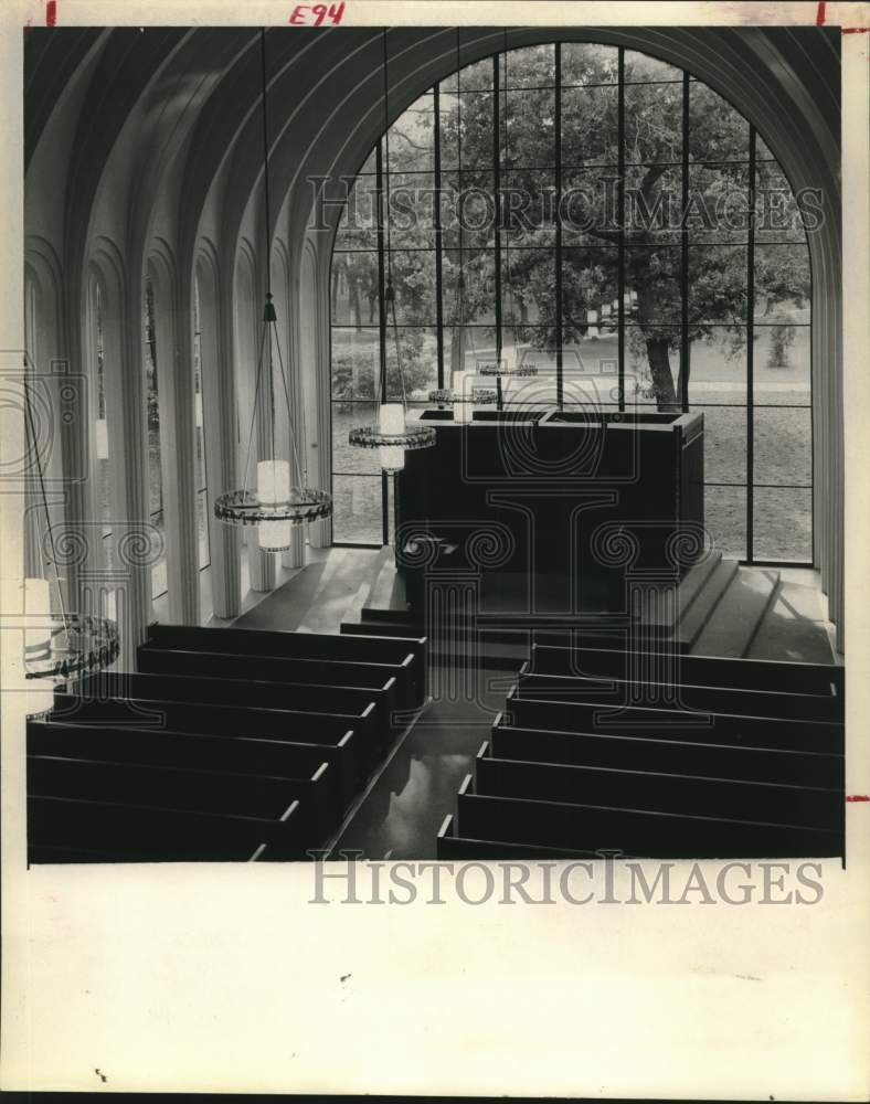 1973 Press Photo Auditorium-Chapel at Univeristy of Houston Religion Center - Historic Images