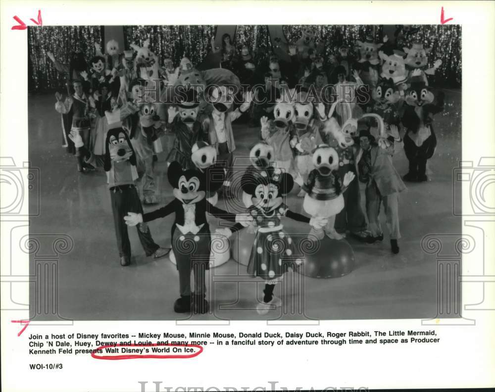 1992 Press Photo Walt Disney's World on Ice at the Summit in Houston - Historic Images