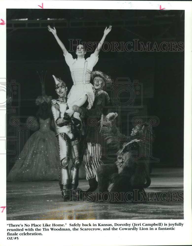 1995 Members of the "Wizard of Oz on Ice" Production in Action - Historic Images