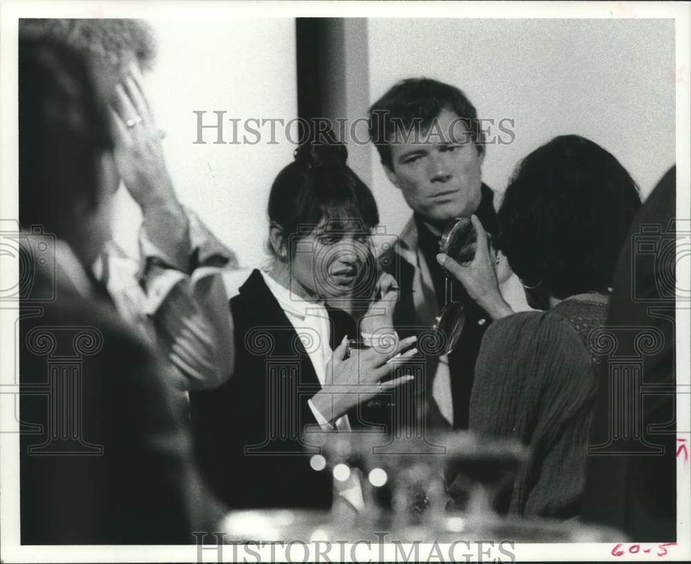 1978 Press Photo Karen Valentine behind scenes during "The Women in Box 359" - Historic Images