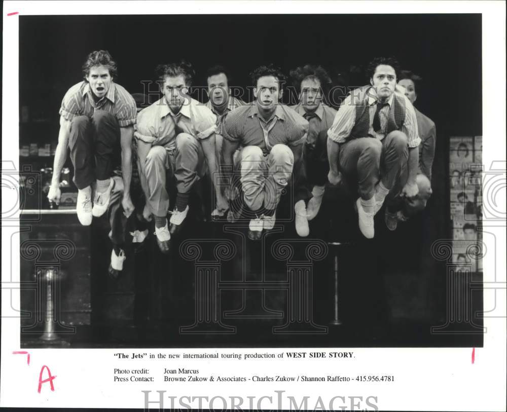 1996 Press Photo The Jets in a Scene from Production of Musical, West Side Story - Historic Images