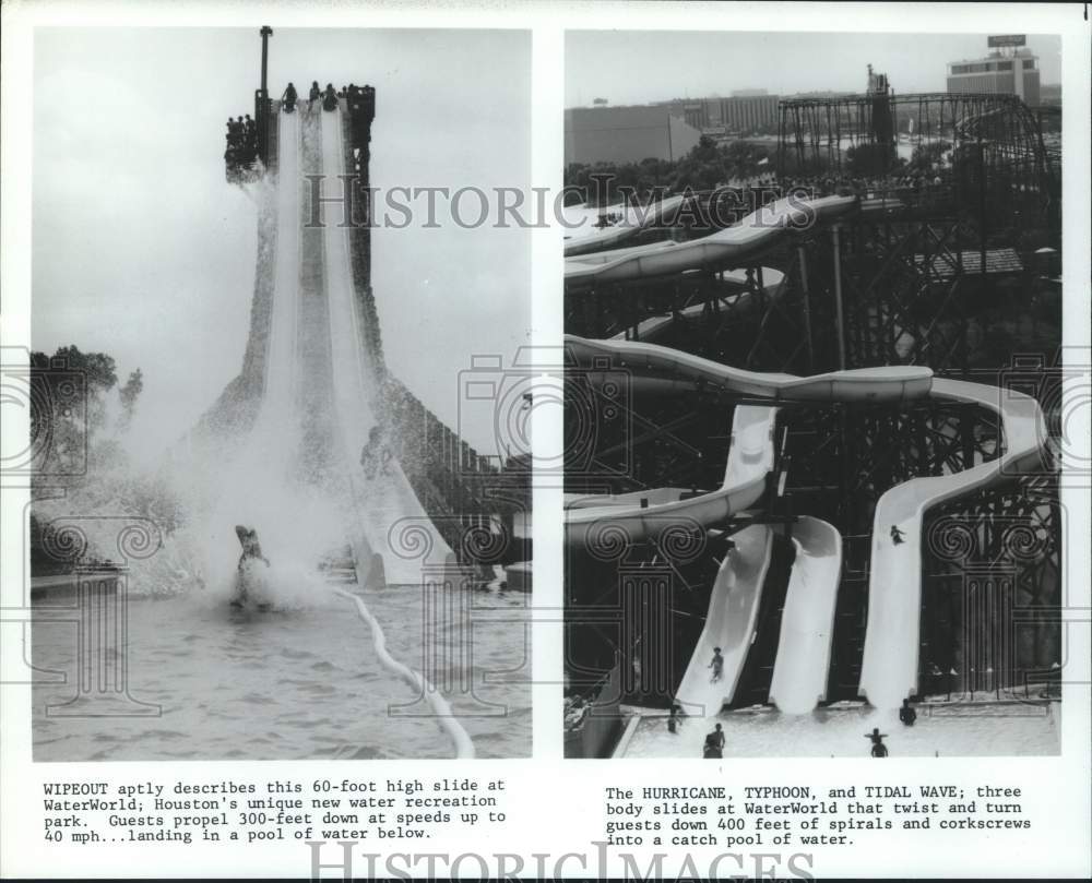 1983 Press Photo Scenes from Waterworld in Houston - Historic Images