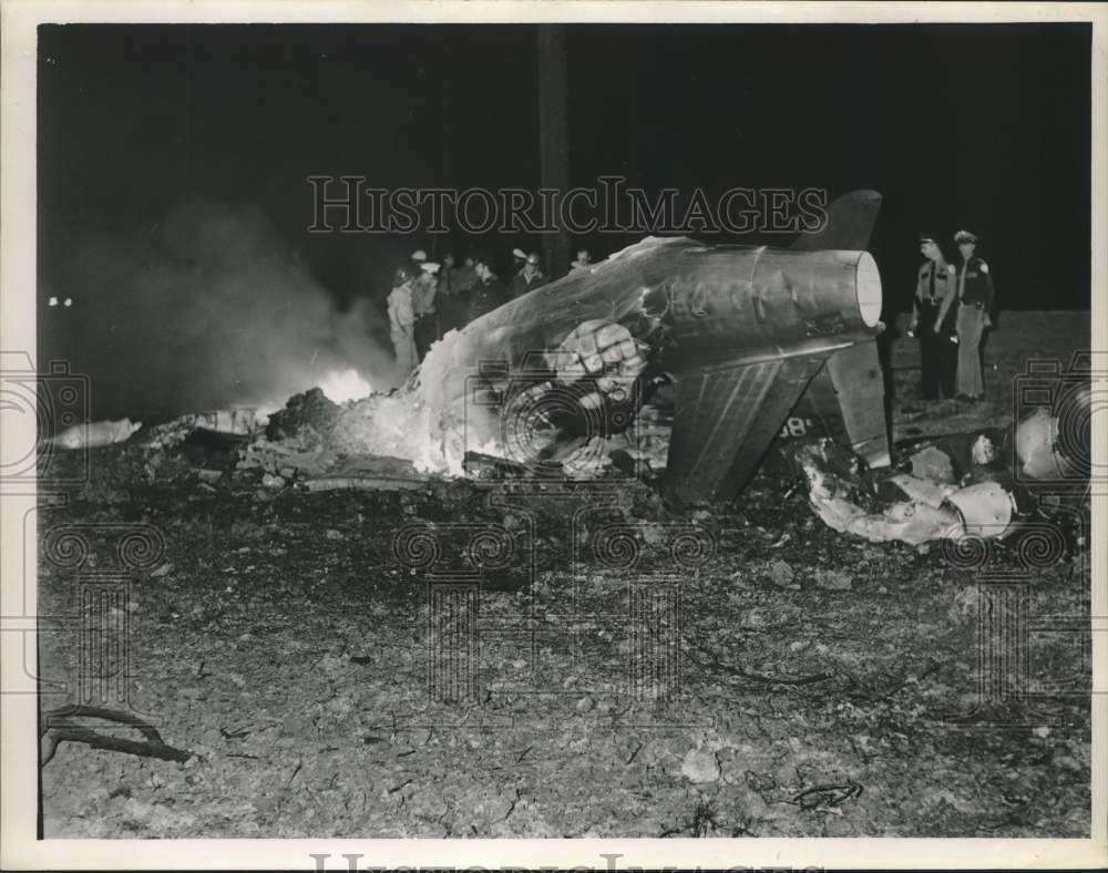 1961 Airplane crash in Houston, Texas - Historic Images