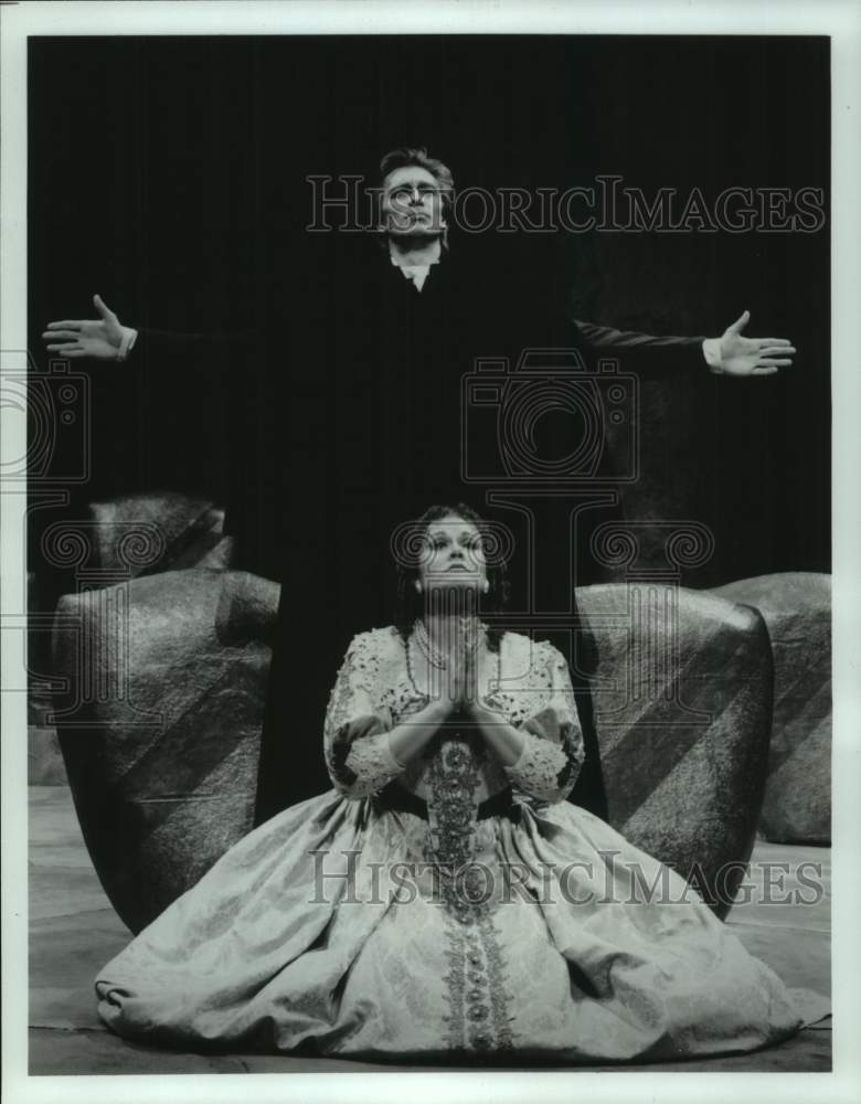 1988 Press Photo Texas Opera Theater performs Donizetti's "Lucia Di Lammermoor" - Historic Images