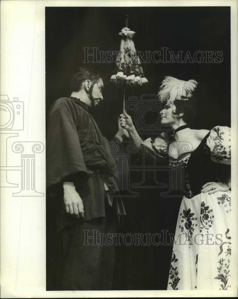 1963 Press Photo Ed Wetzek and Shirley CaBellero Star In Theater Inc's "Can Can" - Historic Images