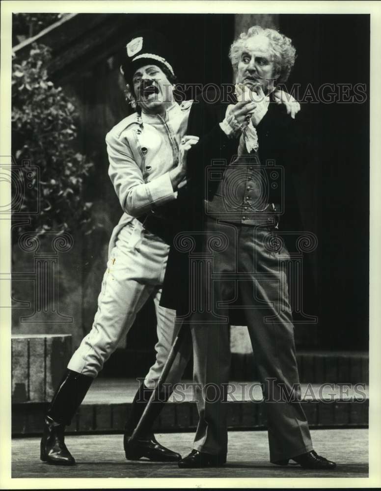 1983 Press Photo Carroll Freeman and Peter Strummer in &quot;The Barber of Seville&quot; - Historic Images