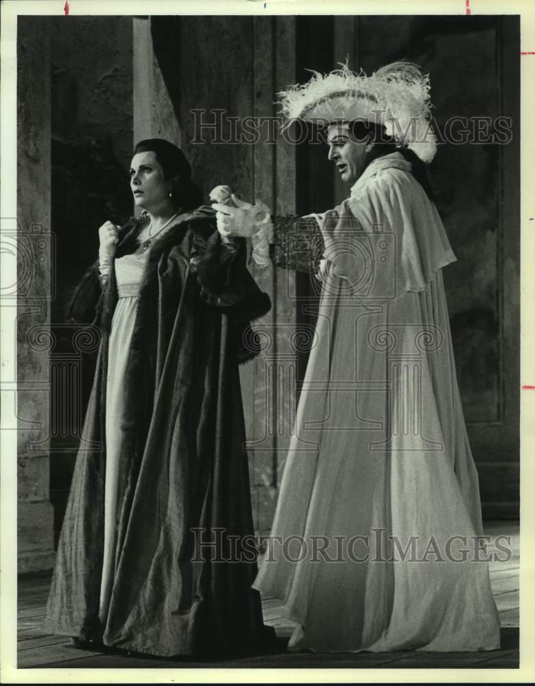 1986 Press Photo Thomas Allen and Sherri Greenawald in &quot;Don Giovanni&quot; - Historic Images