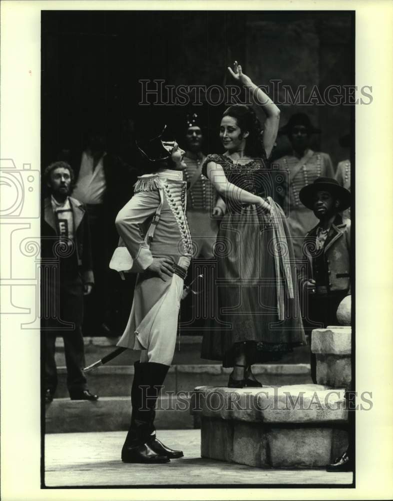 1981 Press Photo Marc Embree and Victoria Vergara in "Carmen," Houston - Historic Images