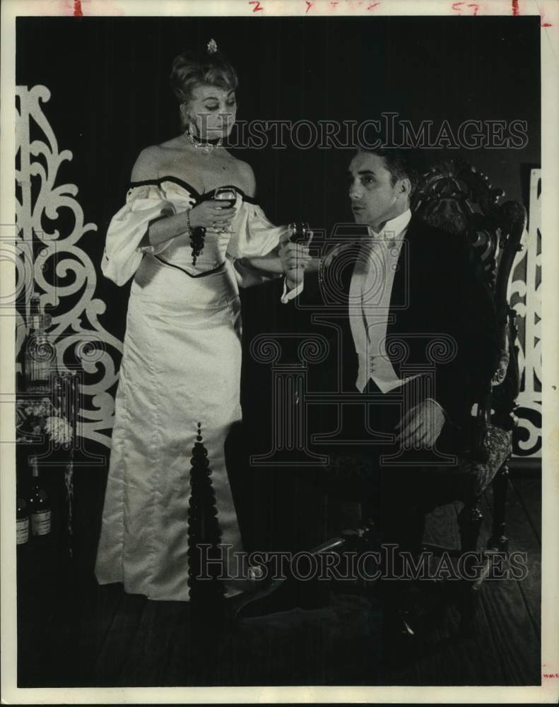 1962 Press Photo Scene from &quot;Can Can&quot; at Theatre, Inc, Houston - Historic Images