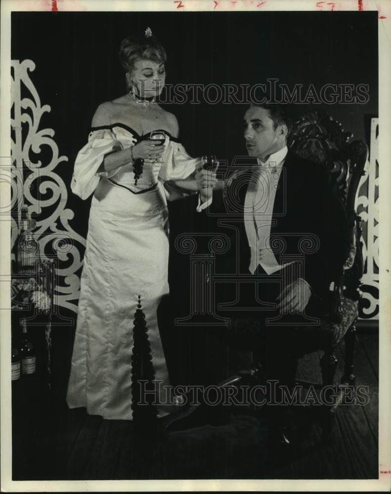 1962 Press Photo Scene from "Can Can" at Theatre, Inc, Houston - Historic Images
