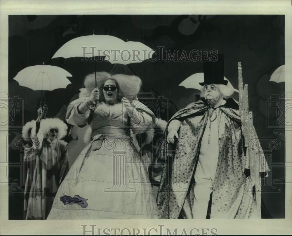 1986 Press Photo Houston Grand Opera performance of &quot;Orpheus in the Underworld&quot; - Historic Images