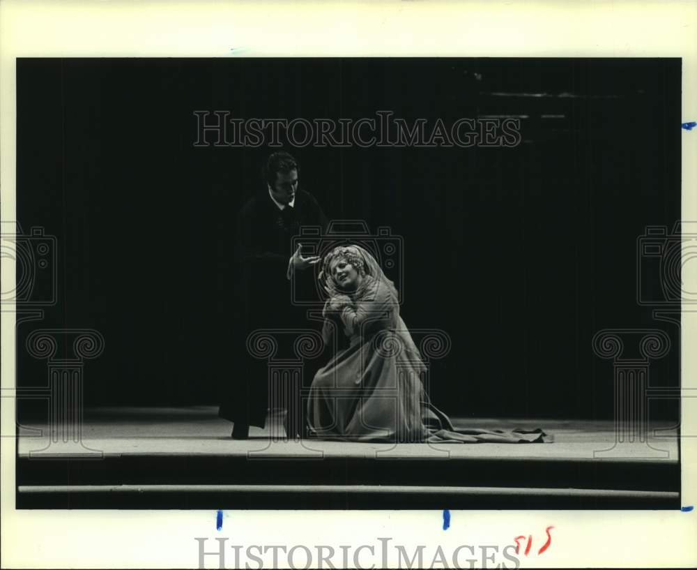 1981 Press Photo Scene from &quot;A Masked Ball&quot; at Houston Grand Opera - Historic Images