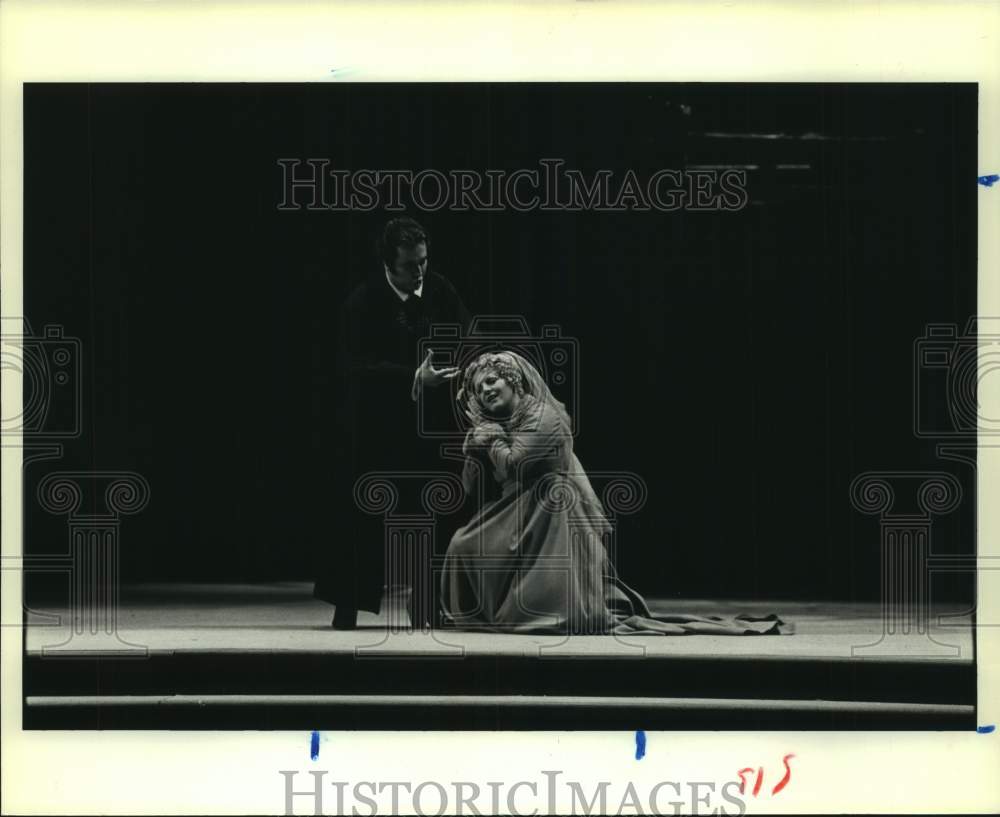 1981 Press Photo Scene from "A Masked Ball" at Houston Grand Opera - Historic Images
