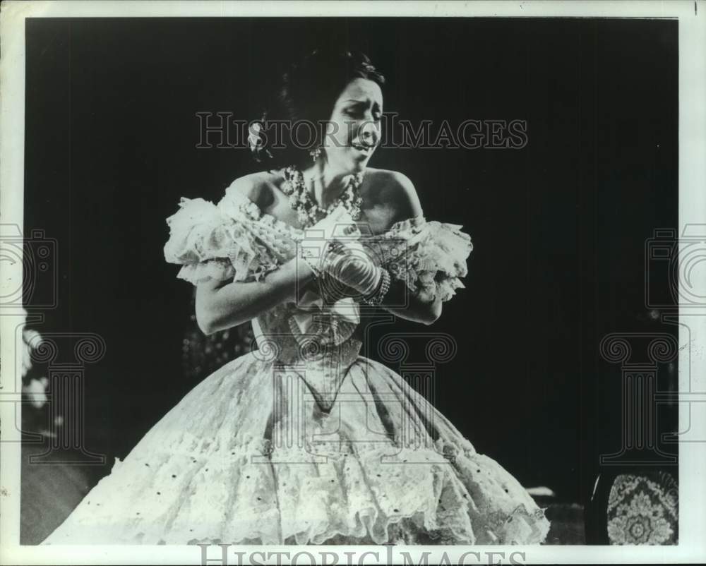 1985 Press Photo Houston Grand Opera&#39;s &quot;La Traviata&quot; by Verdi - Historic Images