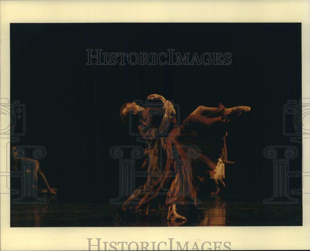 1990 Press Photo Gregg Garrett and Sandra Organ in Ballet Ghost Dances, Houston - Historic Images