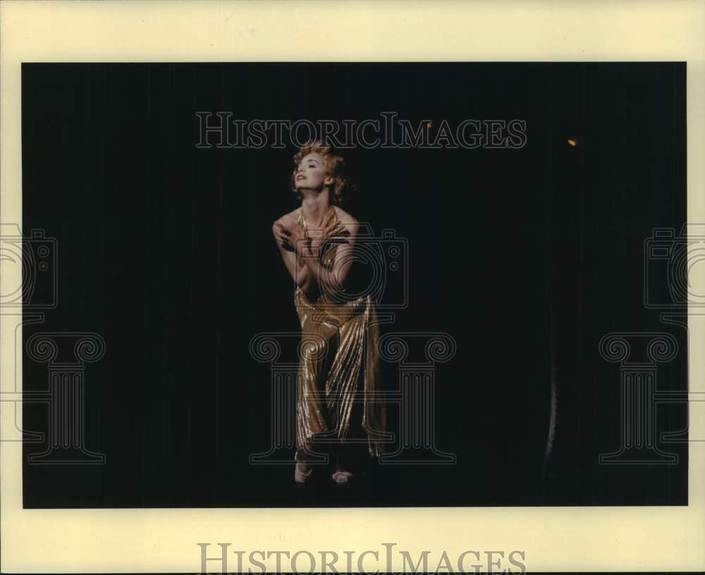 1990 Press Photo Dancer Janie Parker in Ben Stevenson's Image, Houston Ballet - Historic Images