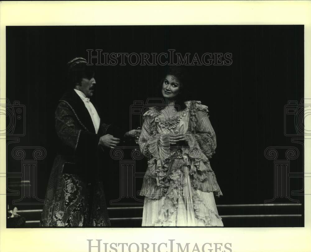 1980 Press Photo Scene from "Die Fledermous" by Houston Grand Opera - Historic Images