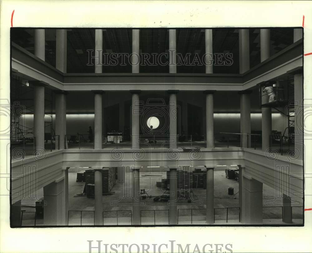 1985 Press Photo Interior of new Architecture Building at University of Houston - Historic Images