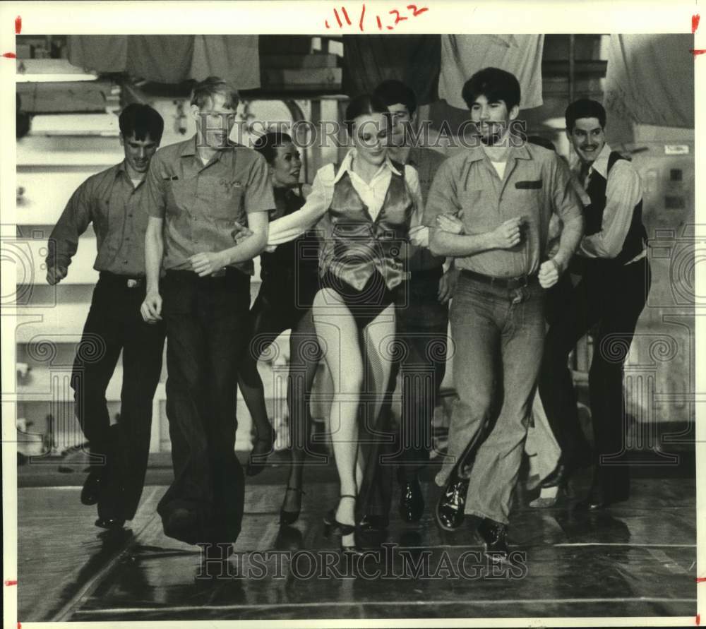 1981 Press Photo &quot;Cotton-eyed Joe&quot; dance number - Southwest Jazz Ballet, Houston - Historic Images