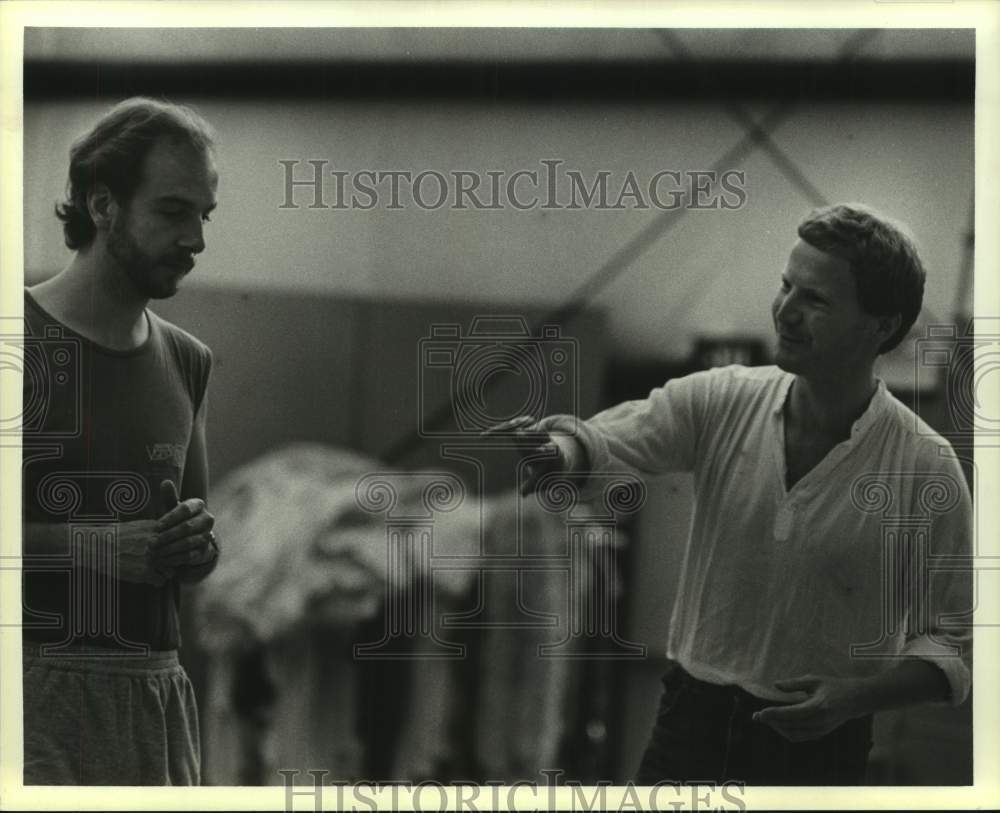 1984 Houston Grand Opera&#39;s Christopher Robson with David Freeman - Historic Images