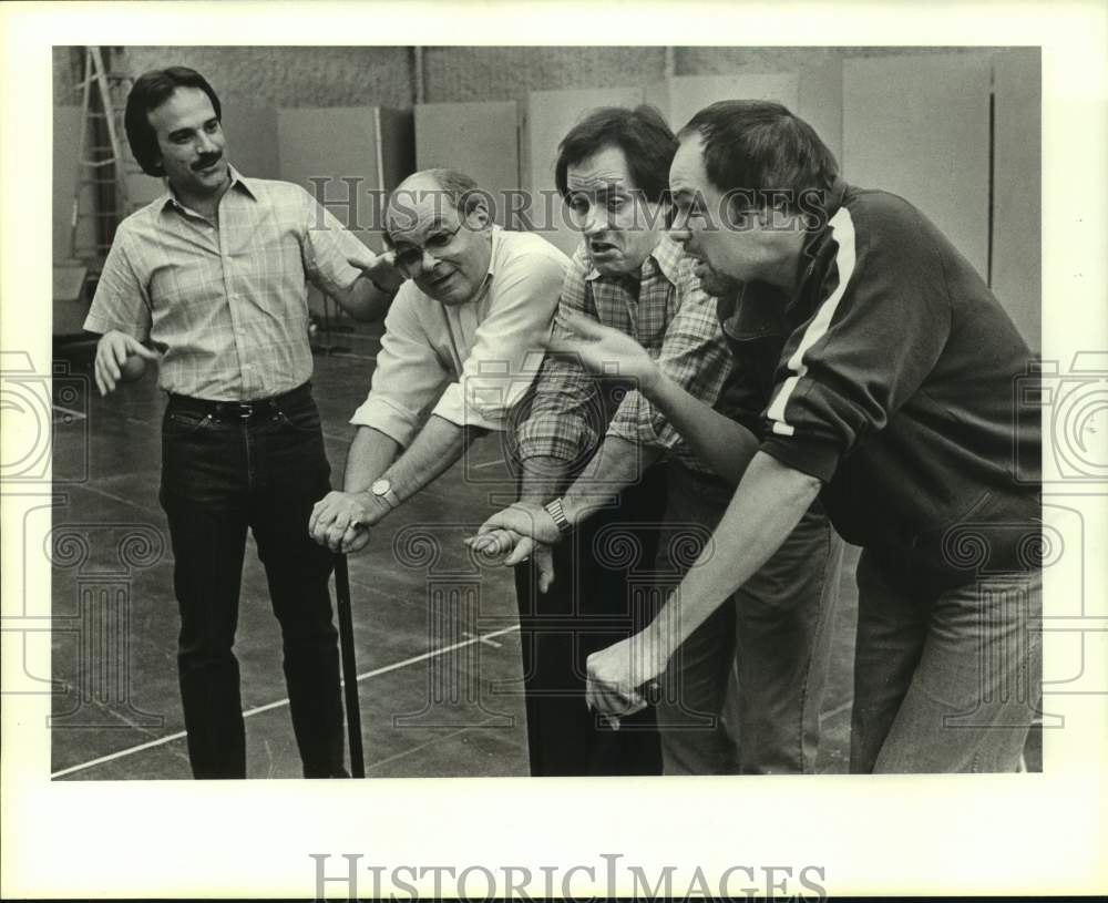 1984 Press Photo Andrew Masella and others in Houston Grand Opera&#39;s Candide - Historic Images