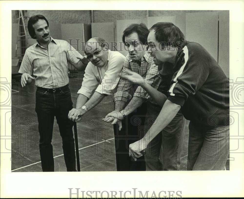 1984 Press Photo Andrew Masella and others in Houston Grand Opera's Candide - Historic Images