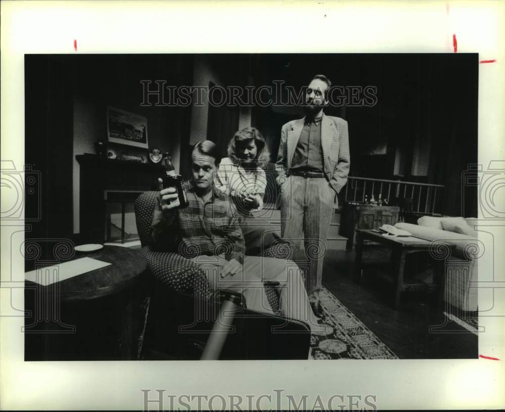 1988 Press Photo Scene from Alley Theater&#39;s Production, The Nerd, Houston, TX - Historic Images