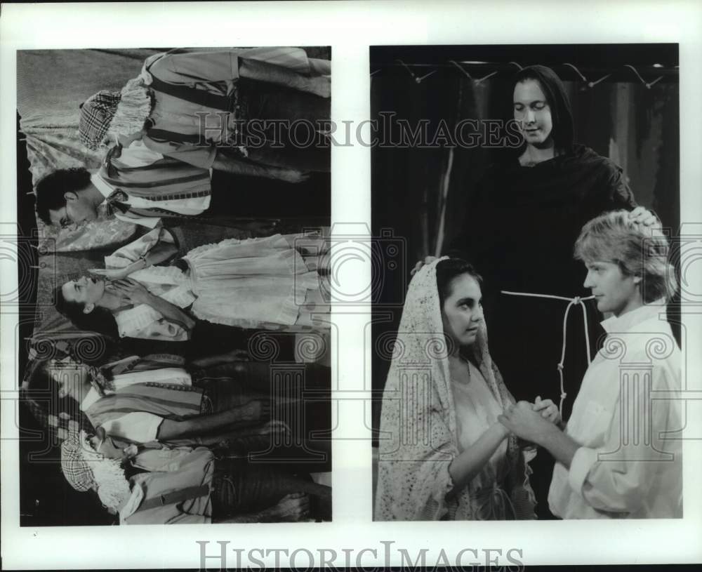 1987 Press Photo Scenes from TREAT performances in Houston - by Alley Theatre - Historic Images