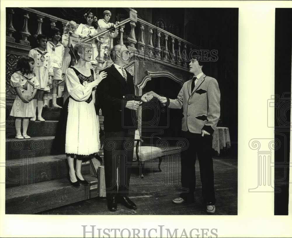 1979 Press Photo TUTS Cast members in Scene from Sound of Music, Houston - Historic Images