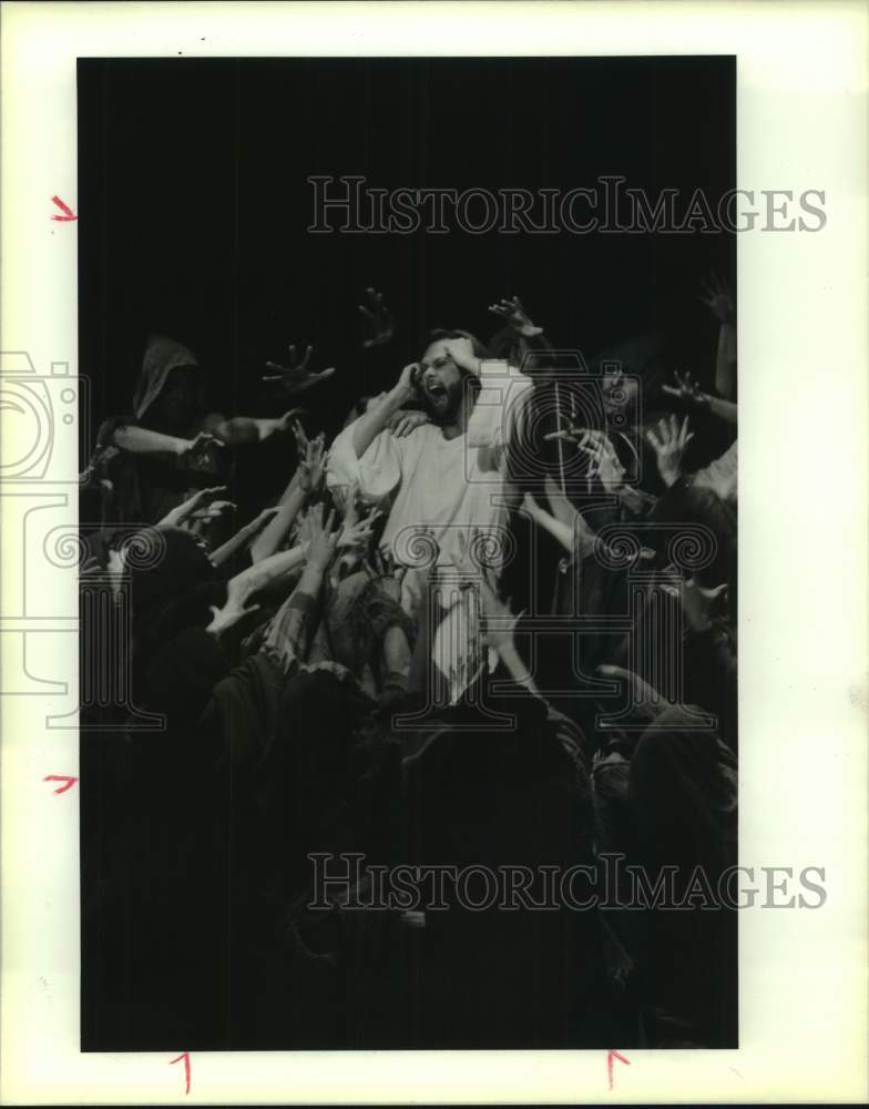 1989 Press Photo Scene from Jesus Christ Superstar at Houston Music Hall - Historic Images