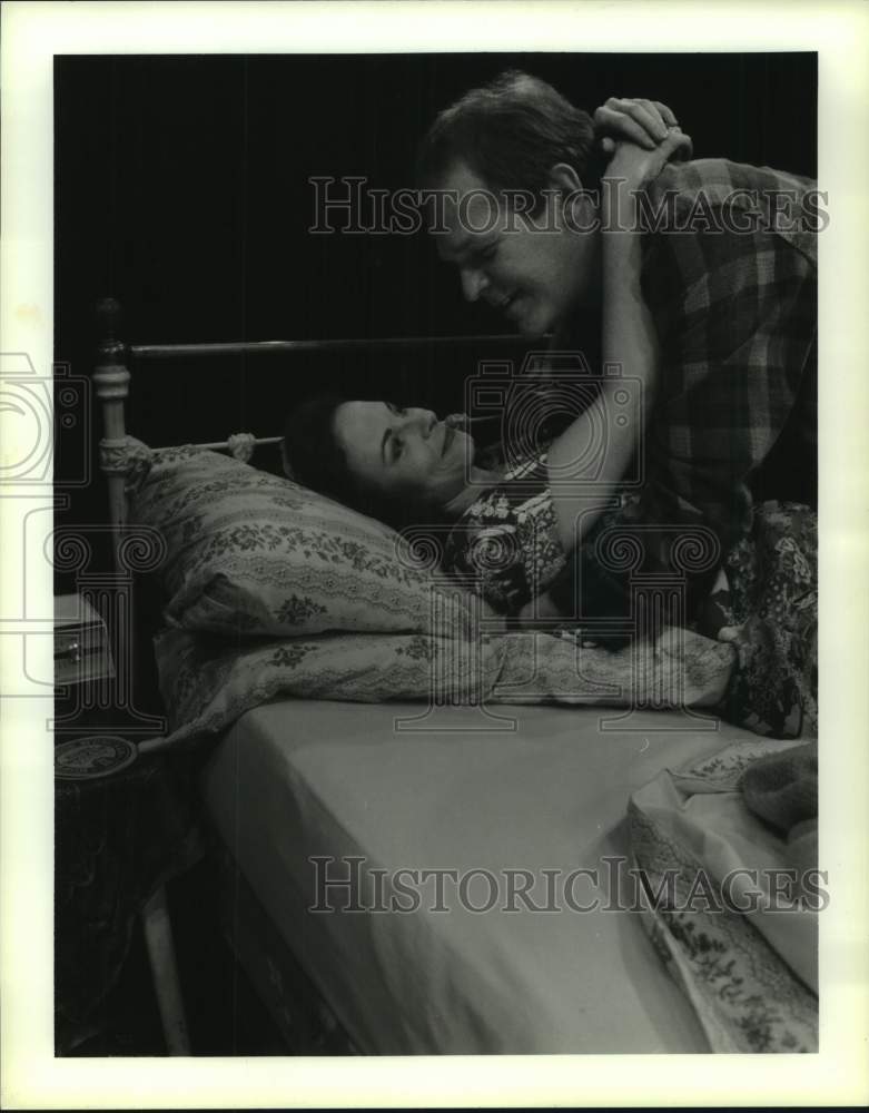 1988 Press Photo &quot;Frankie &amp; Johnny in the Claie de Lune&quot; - Alley Theater, Texas - Historic Images