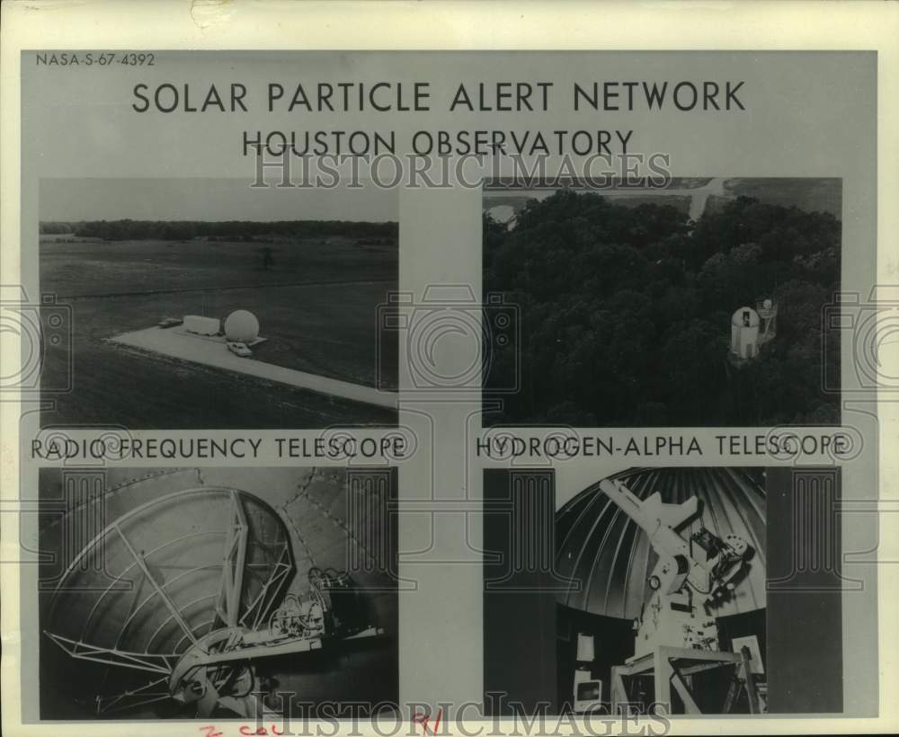 1967 Telescope and Solar Power Alert Network at Houston Observatory - Historic Images