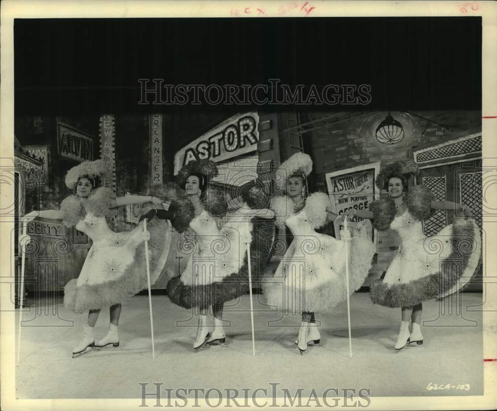 1963 Four Performers in "George M. Cohan Salute", Ice Capades - Historic Images