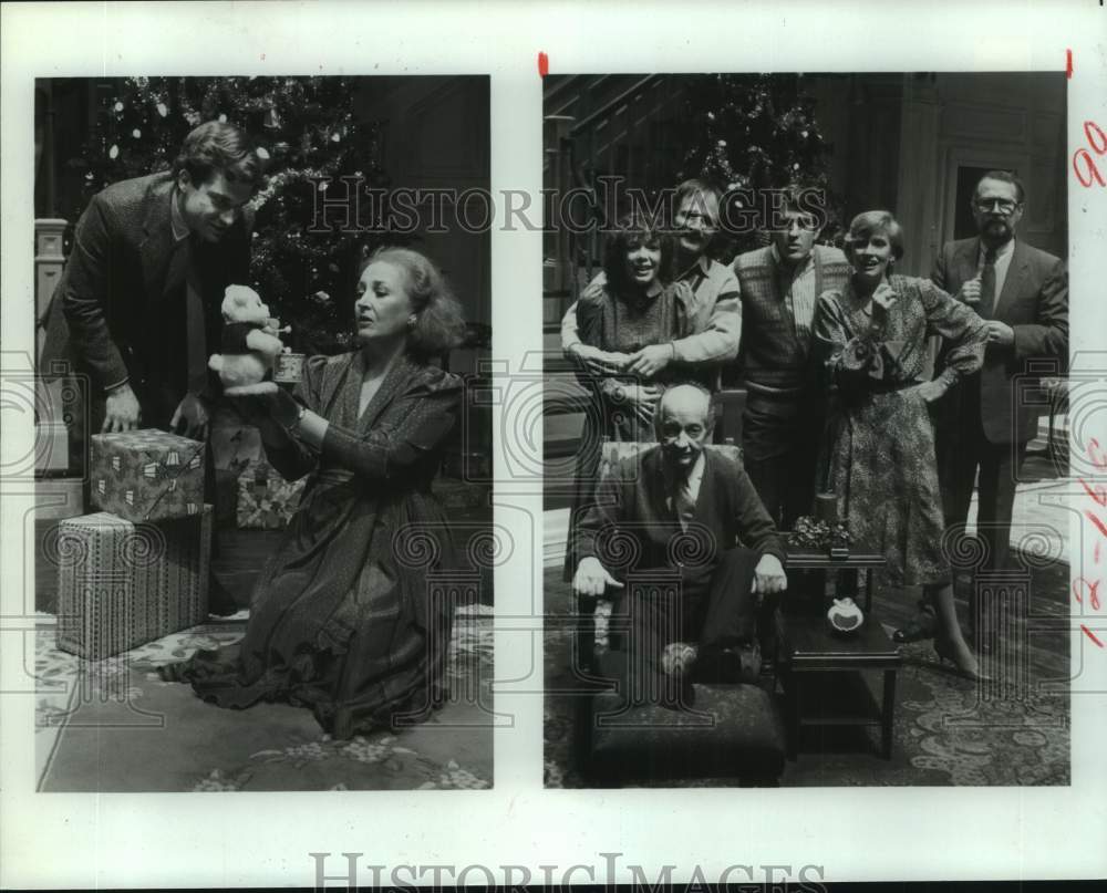 1984 Press Photo Scene from &quot;Season&#39;s Greetings&quot; at Houston&#39;s Alley Theater - Historic Images