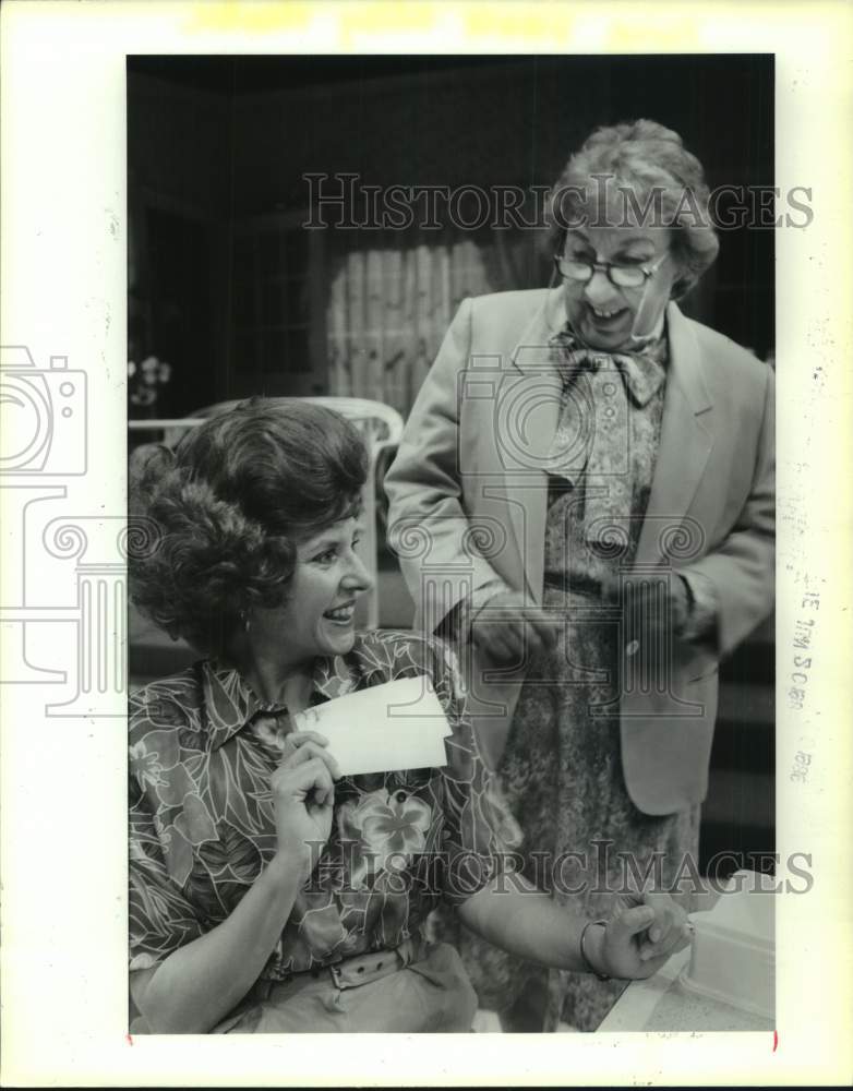 1989 Press Photo Scene from Alley Theater Production of Steel Magnolias, Houston - Historic Images