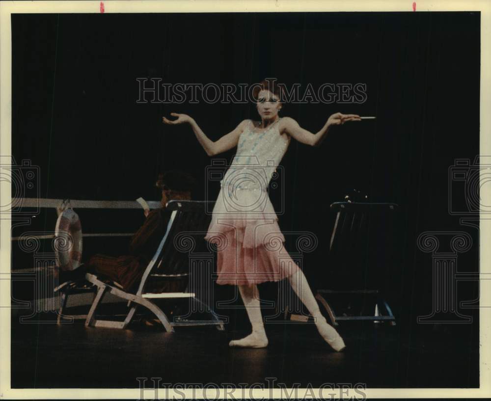 1991 Kristine Richmond in Role of Houston Ballet's The Grand Tour - Historic Images