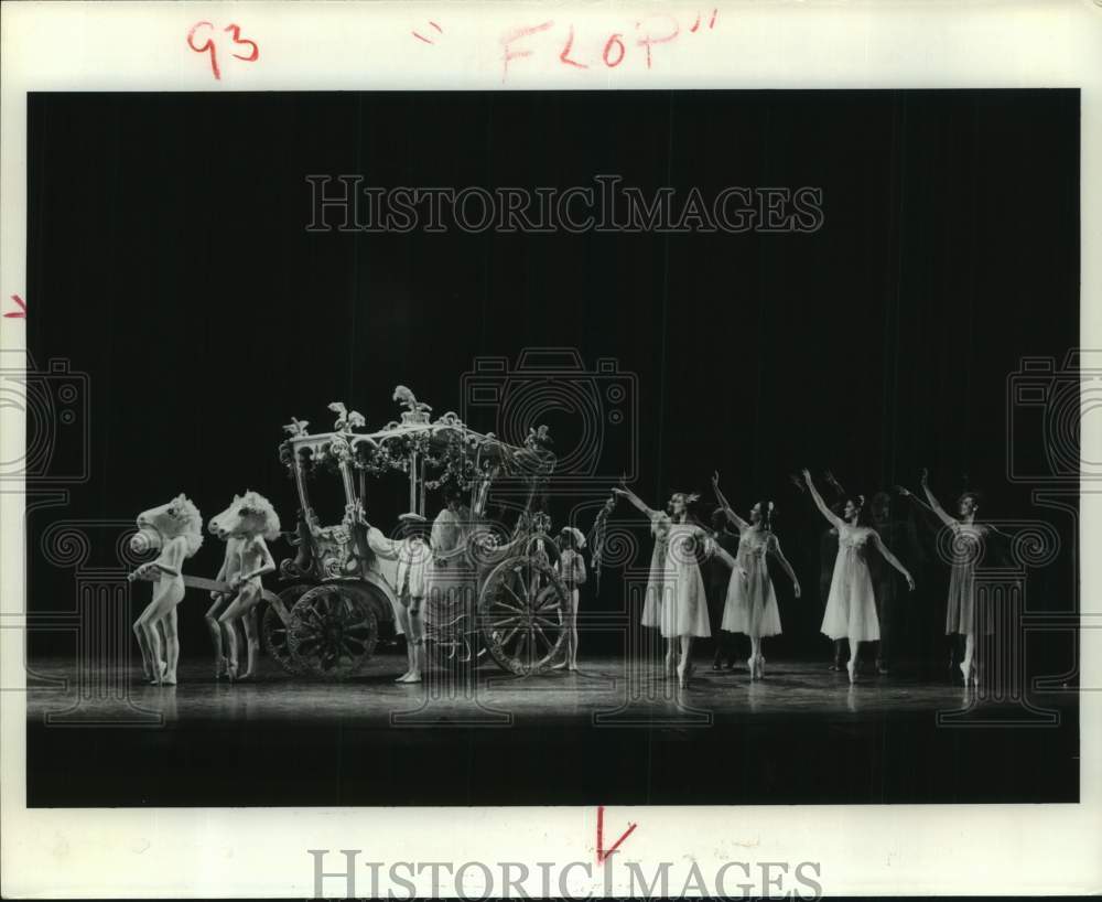 1978 Press Photo Houston Ballet Dancers Perform Scene from Cinderella - Historic Images