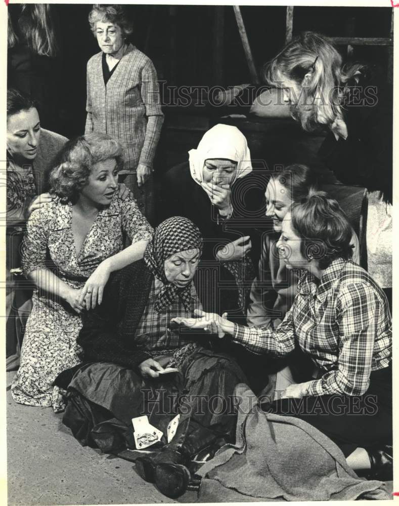1979 Press Photo Actors in Play Scene 'Echelm', Alley Theater, Houston - Historic Images