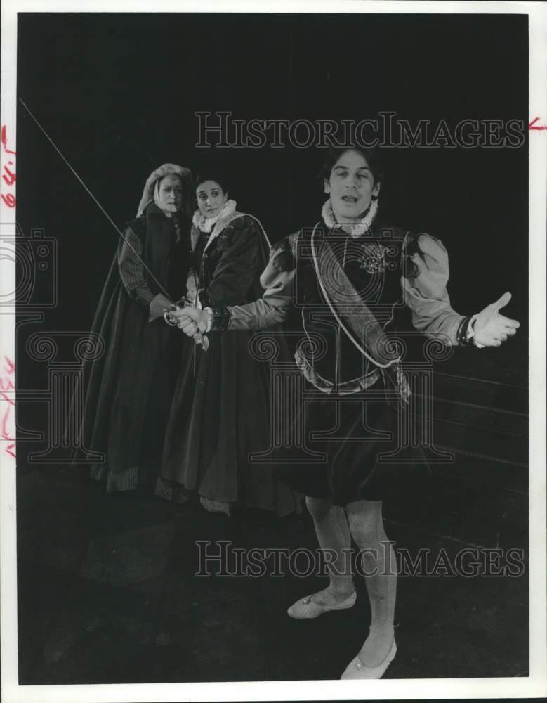 1977 Actors in Scene From &quot;Mary Stuart&quot; at Alley Theater, Houston - Historic Images