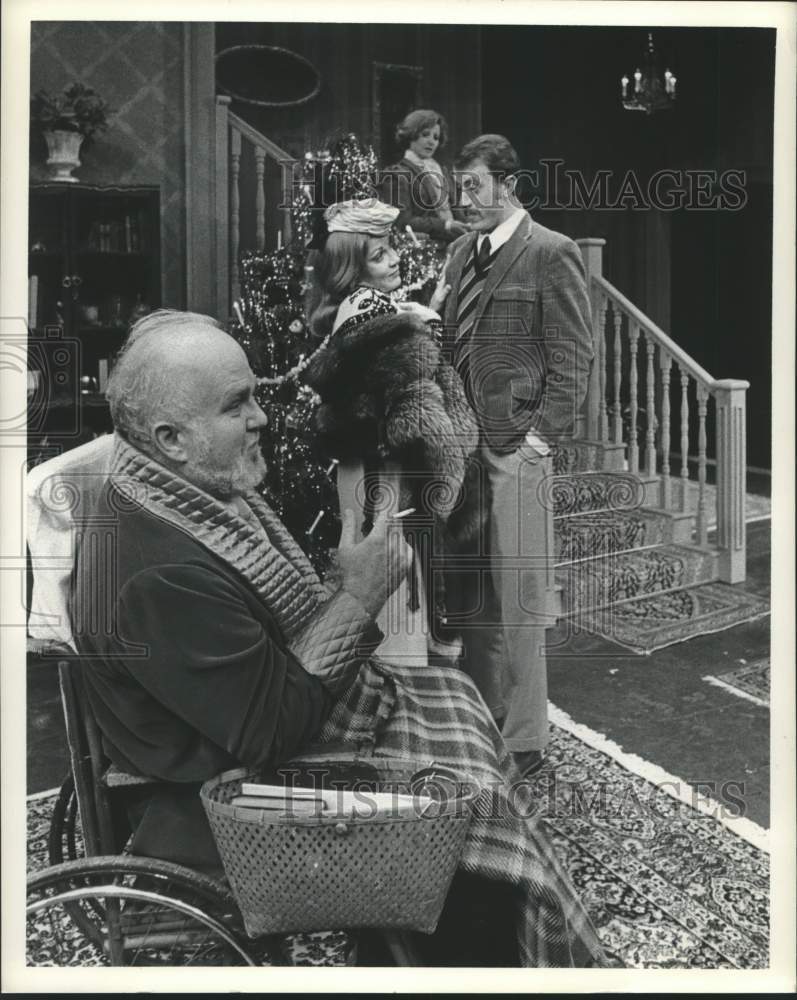 1974 Press Photo Actors in &quot;The Man Who Came to Dinner&quot; Alley Theater, Houston - Historic Images