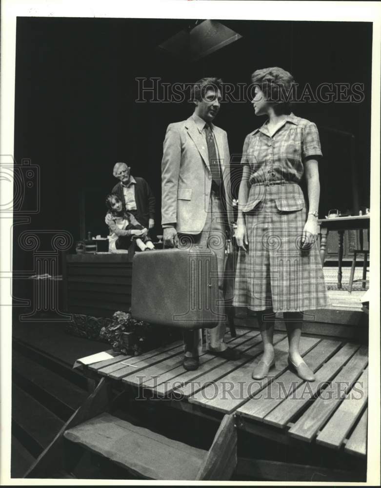 1979 Press Photo Cast of Play Onstage at Alley Theater in Houston - Historic Images