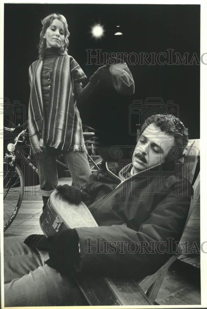1984 Press Photo Scene from Alley Theater Production Goodbye People, Houston, TX - Historic Images