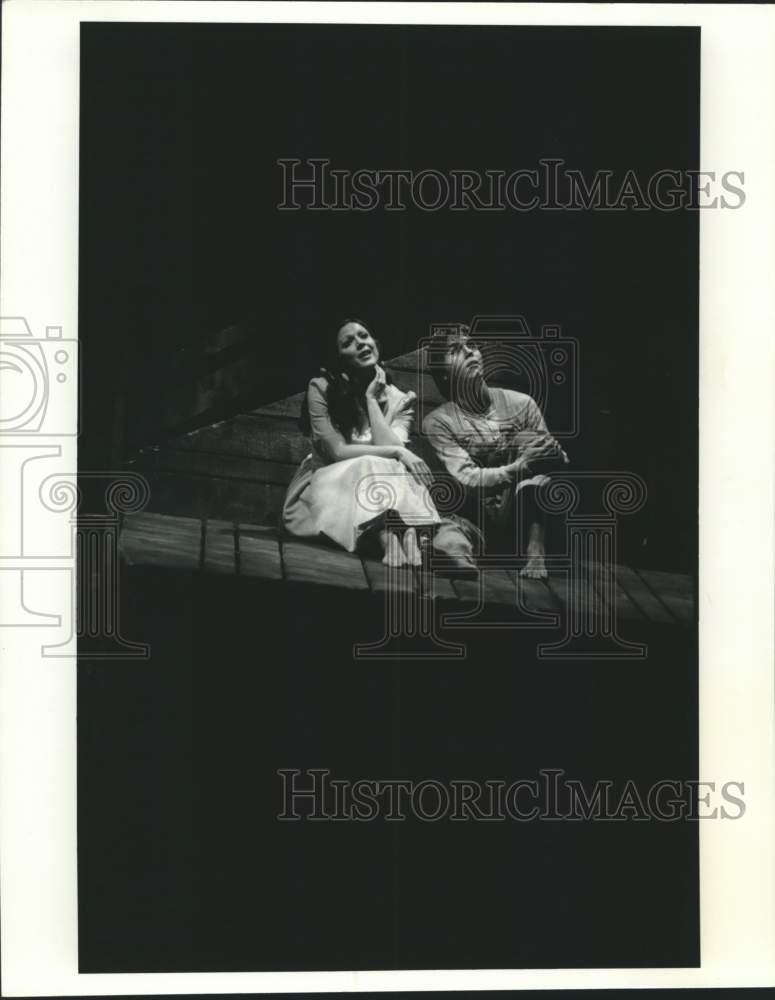 1976 Press Photo Diana Soviero &amp; Scott Pedersen in Houston Grand Opera Show - Historic Images