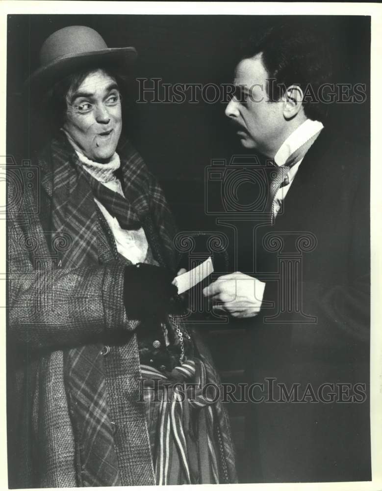 1984 Press Photo Scene from &quot;Elephant Man&quot; at Alley Theater in Houston - Historic Images