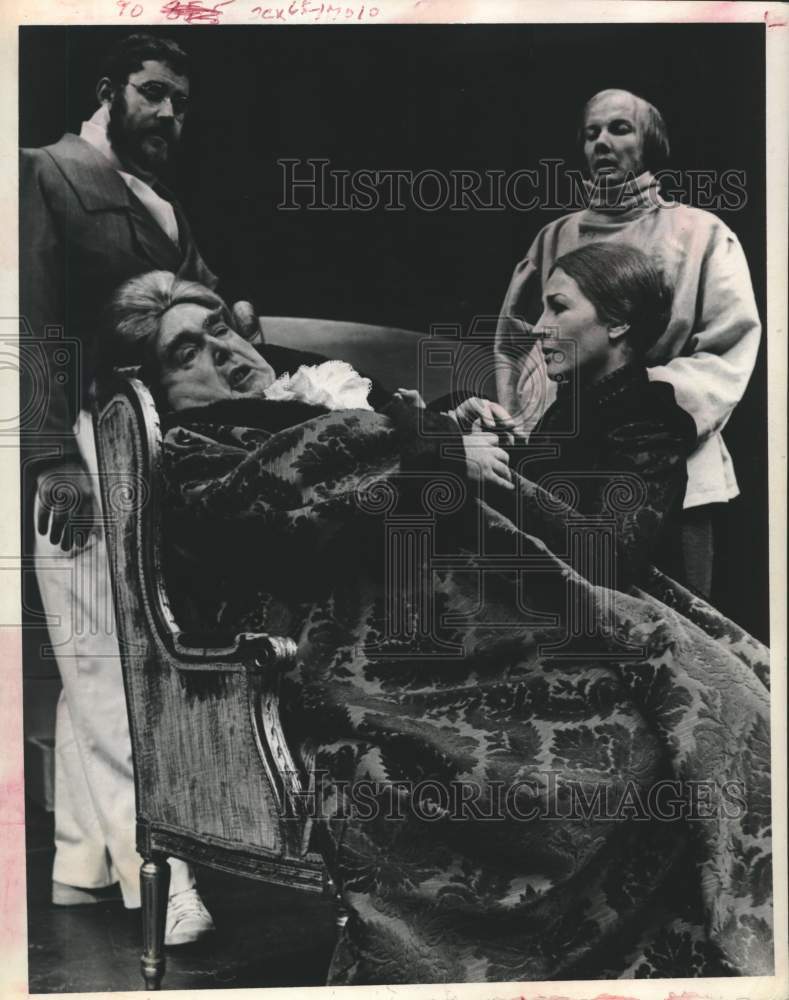 1969 Press Photo Scene from "War and Peace" at Alley Theater in Houston - Historic Images
