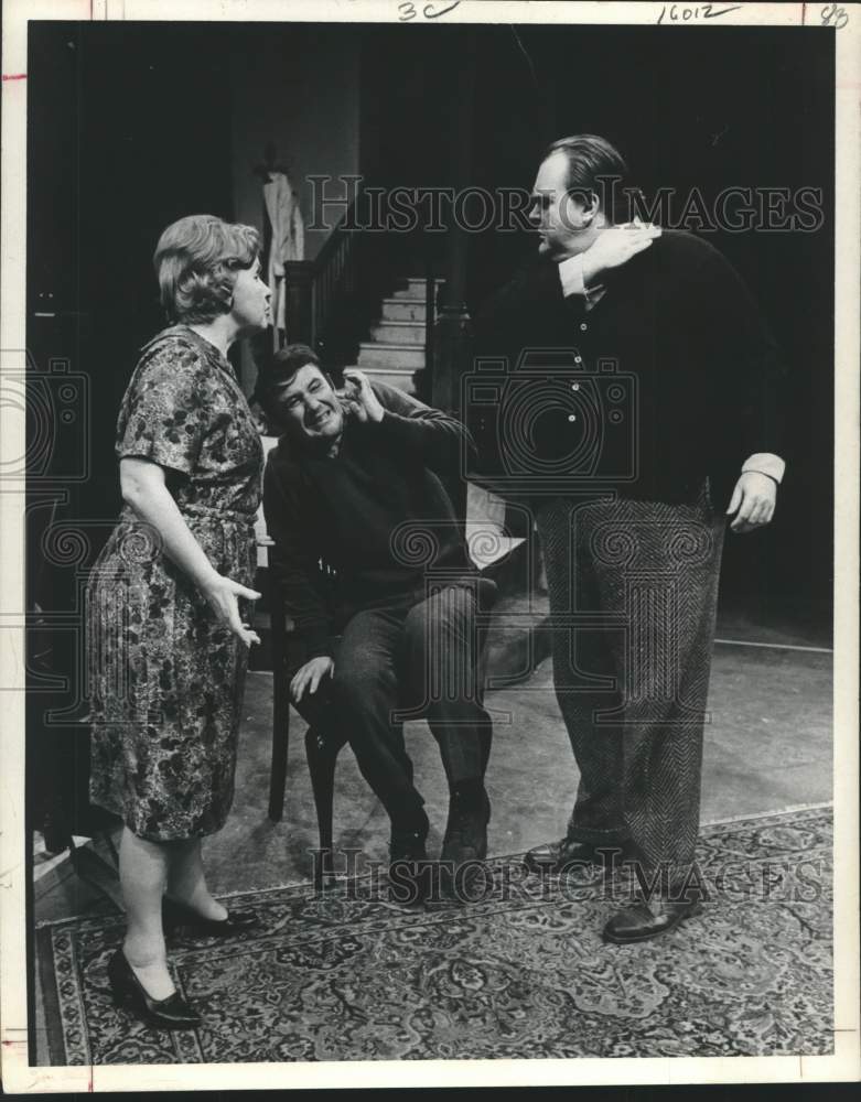 1969 Press Photo Scene from &quot;Billy Liar&quot; performed at Alley Theatre in Houston- Historic Images