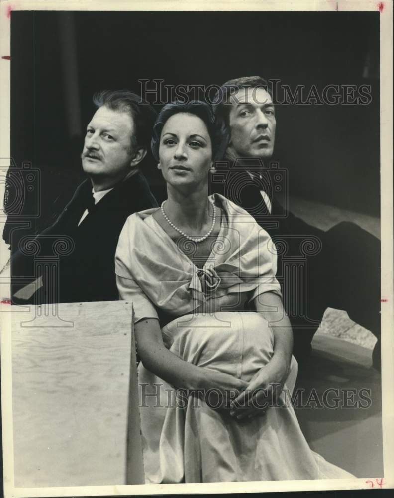 1961 Press Photo Cast of "John Brown's Body" - Allen Theater, Houston, Texas - Historic Images