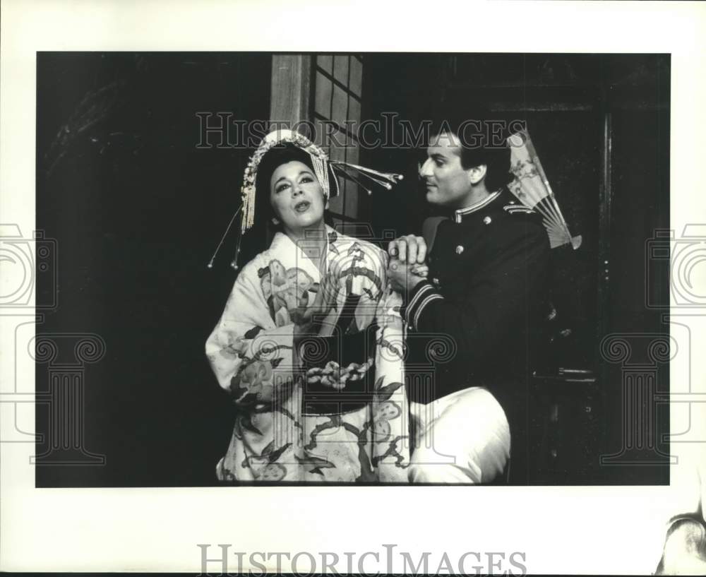 1990 Press Photo Scene from Madama Butterfly - Houston Grand Opera - Historic Images